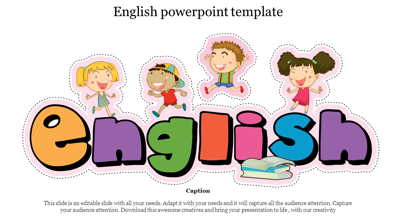 Editable English PowerPoint Template Slides